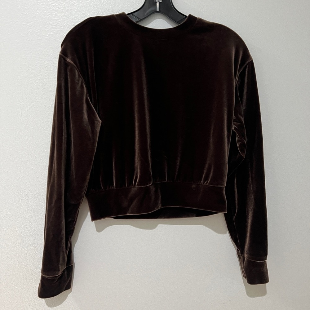 2- XS Velvet Sweatsuits- Brown & Green (4 pieces)
